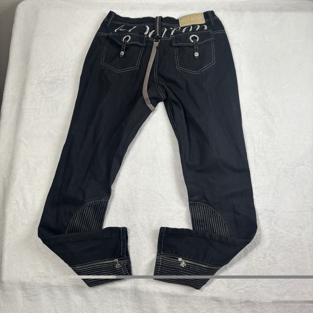 Y2K Dereon Beyonce Black Denim Jeans Women's‎ 11/12 Waist 31" x 33" Inseam